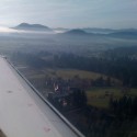 Flying into Ljubljana